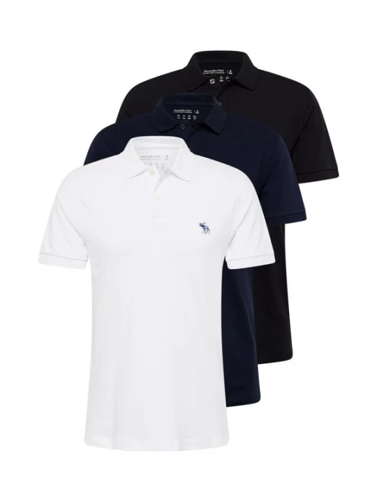 Obrázek produktu Abercrombie & Fitch Tričko  modrá / noční modrá / černá / bílá