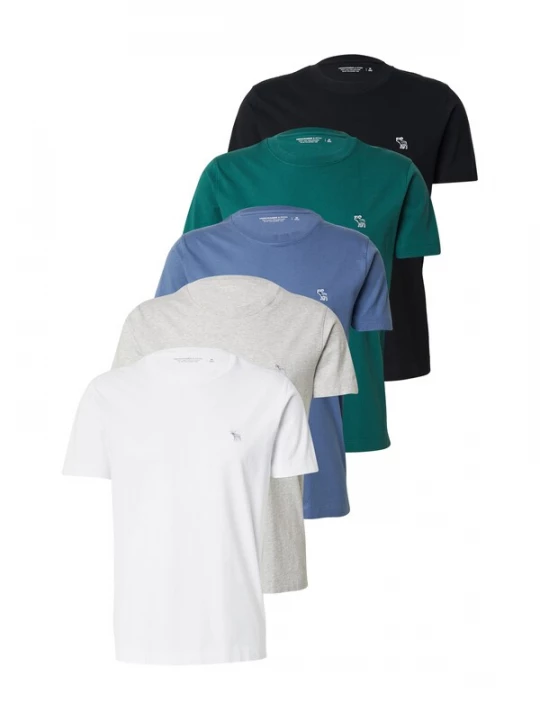 Obrázek produktu Abercrombie & Fitch Tričko tmavě modrá / světle šedá / černá / bílá