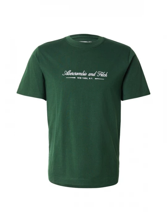 Obrázek produktu Abercrombie & Fitch Tričko tmavě zelená / bílá