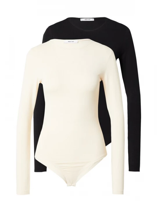 Obrázek produktu ABOUT YOU Tričkové body 'Lulu' béžová / černá
