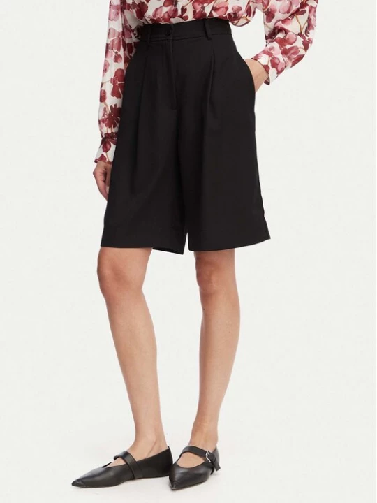 Obrázek produktu ACCESS FASHION Bermudy 63-5115-183 Černá Relaxed Fit