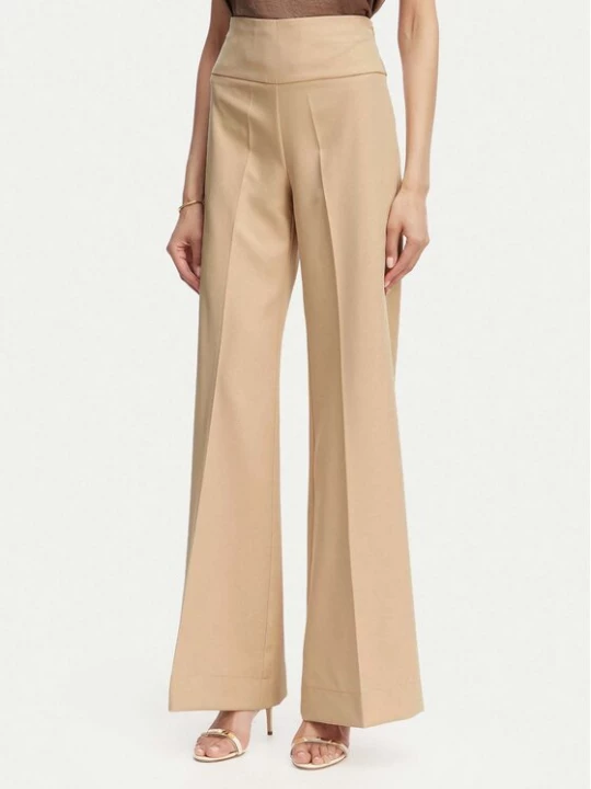 Obrázek produktu ACCESS FASHION Kalhoty z materiálu 63-5022-135 Béžová Flare Fit