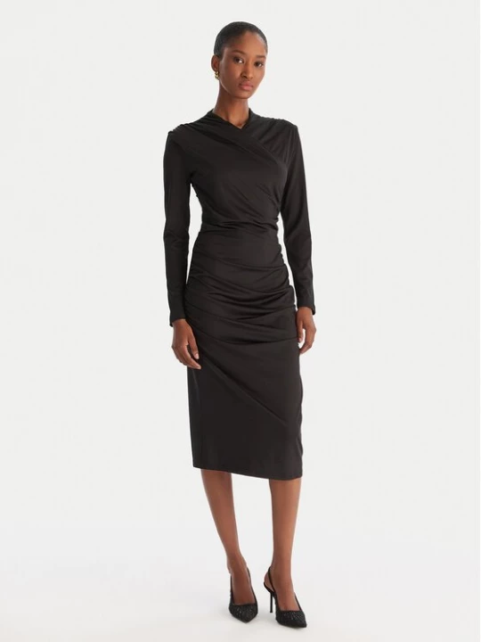 Obrázek produktu ACCESS FASHION Koktejlové šaty 54-3040-225 Černá Slim Fit