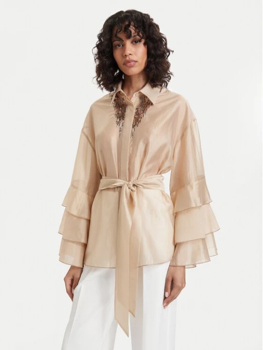 Obrázek produktu ACCESS FASHION Košile 63-7068-125 Světle béžová Relaxed Fit