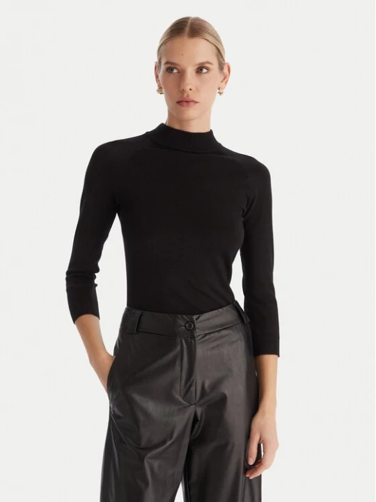 Obrázek produktu ACCESS FASHION Rolák 54-8072 Černá Slim Fit