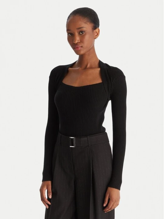 Obrázek produktu ACCESS FASHION Svetr 54-8048 Černá Slim Fit