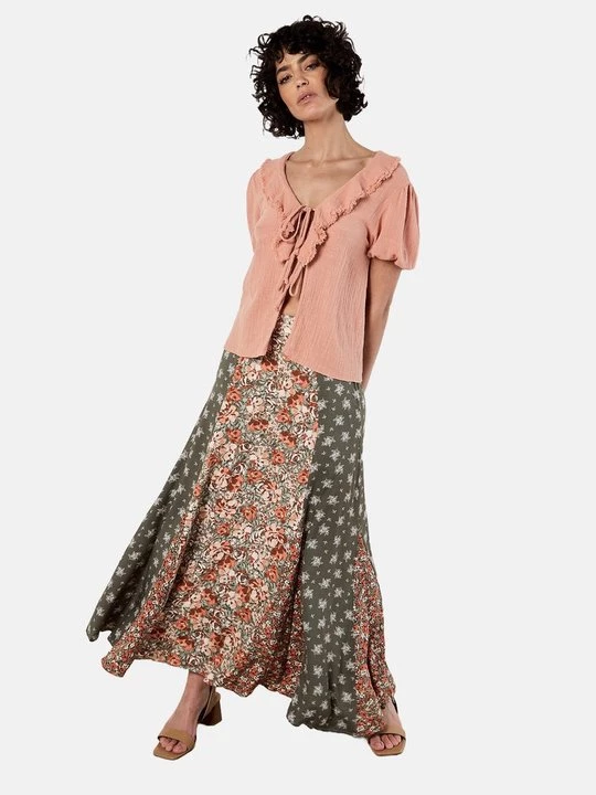 Obrázek produktu Áčková sukně Apricot khaki