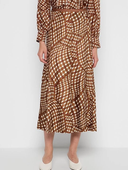 Obrázek produktu Áčková sukně Tory Burch hnědá