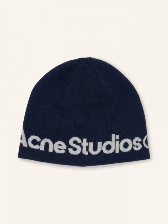 Obrázek produktu Acne Studios Čepice tmavě modrá / bílá