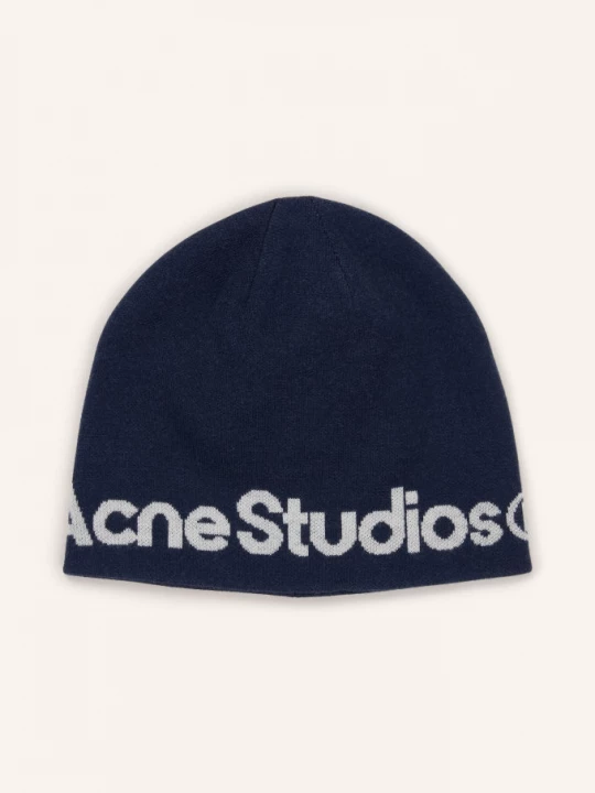 Obrázek produktu Acne Studios Čepice tmavě modrá / bílá