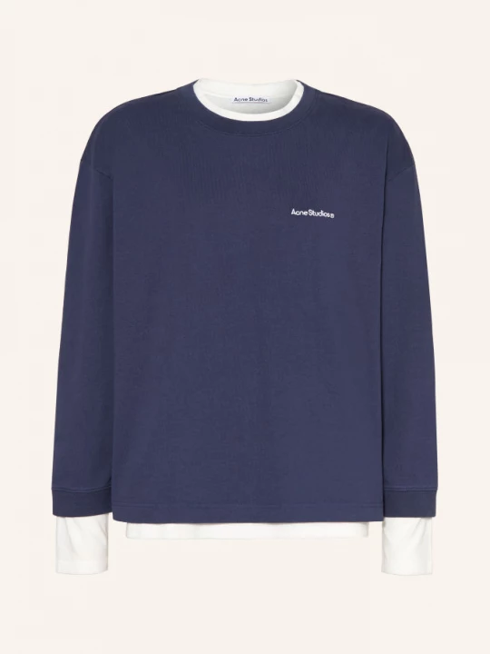 Obrázek produktu Acne Studios Mikiny Z Kombinace Materiálů tmavě modrá / bílá