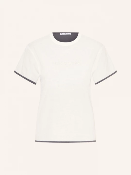 Obrázek produktu Acne Studios Oboustranné Tričko tmavě šedá / bílá