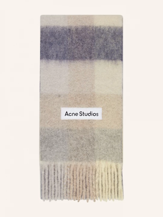 Obrázek produktu Acne Studios Šála S Alpakou krémová / šedá / modrá