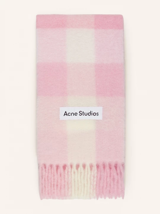 Obrázek produktu Acne Studios Šála S Alpakou růžová / bílá