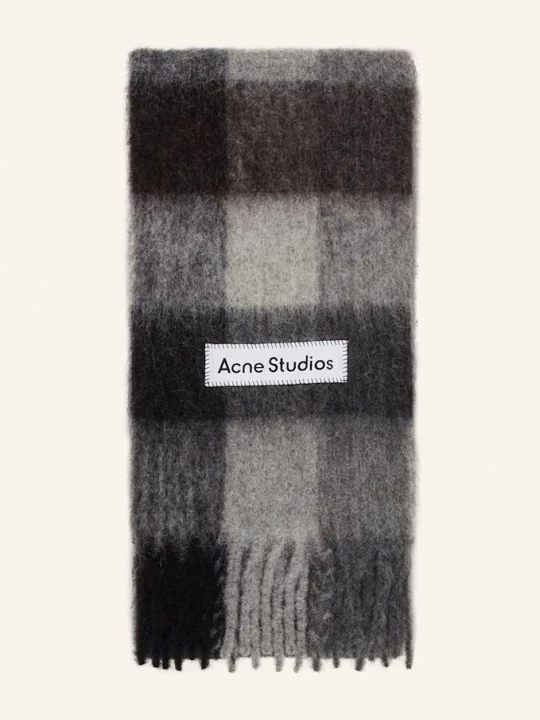 Obrázek produktu Acne Studios Šála S Alpakou tmavě šedá / šedá