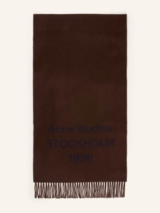 Obrázek produktu Acne Studios Šála tmavě hnědá / tmavě modrá