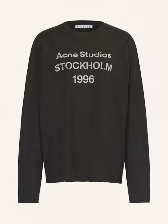 Obrázek produktu Acne Studios Tričko S Dlouhým Rukávem tmavě šedá / bílá