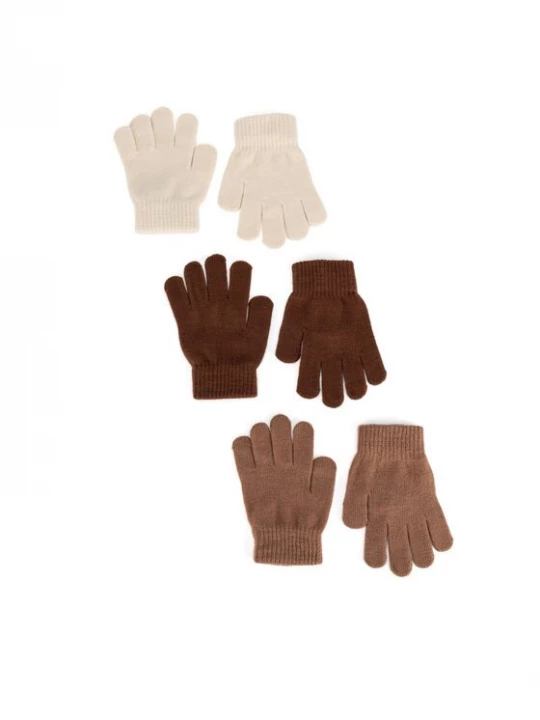 Obrázek produktu Action Boy Rukavice 8K6-001-AW24 (3-PACK) Hnědá