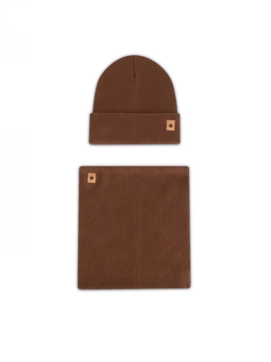Obrázek produktu Action Boy Set čepice a tunelová šála 8KF-002-AW24 Hnědá