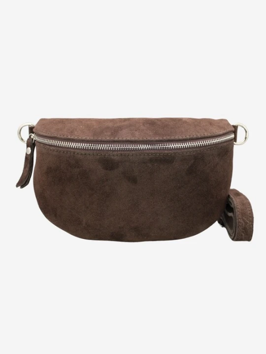Obrázek produktu Adel Bags Ledvinka 'Suede' tmavě hnědá