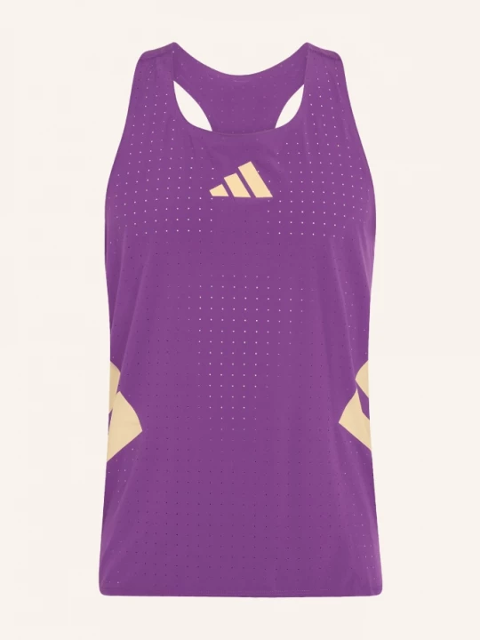 Obrázek produktu Adidas Běžecký Top Road To Records fialová / tmavě žlutá