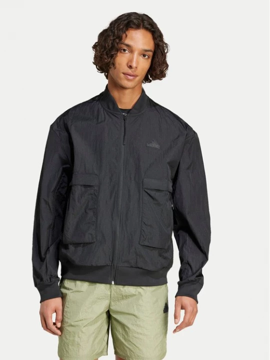 Obrázek produktu adidas Bunda bomber City Escape IY1505 Černá Loose Fit