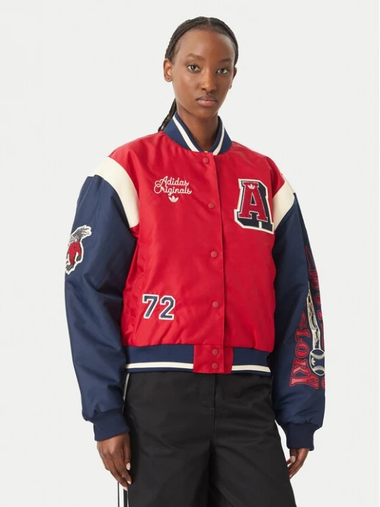 Obrázek produktu adidas Bunda bomber KR7030 Červená Loose Fit