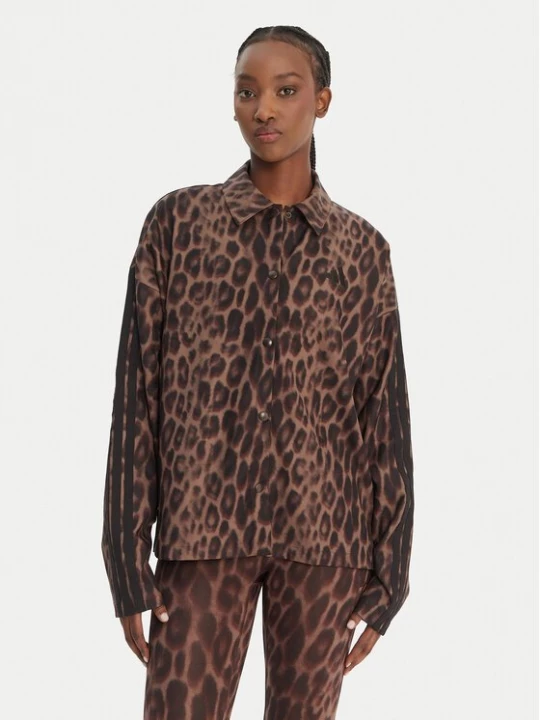 Obrázek produktu adidas Bunda pro přechodné období Seasonal Essentials Leopard Print JZ0297 Hnědá Loose Fit