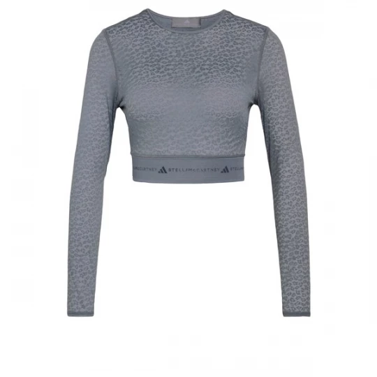 Obrázek produktu ADIDAS BY STELLA MCCARTNEY Funkční tričko 'aSMC Longsleeve Lace Crop' grafitová