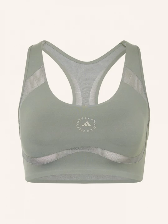 Obrázek produktu Adidas By Stella Mccartney Sportovní Podprsenka Adidas By Stella Mccartney Power Impact Se Síťovinou khaki