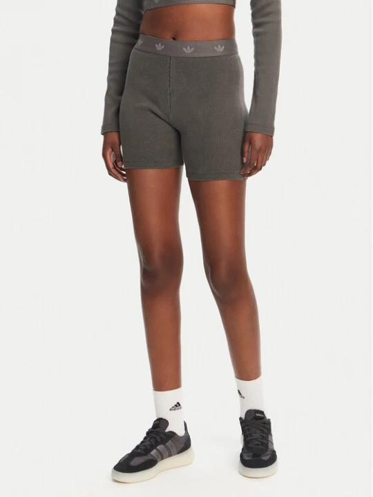 Obrázek produktu adidas Cyklistické šortky Ribbed Booty JC7554 Šedá Slim Fit