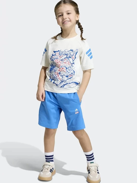 Obrázek produktu adidas Dětská bavlněná souprava adidas Marvel béžová