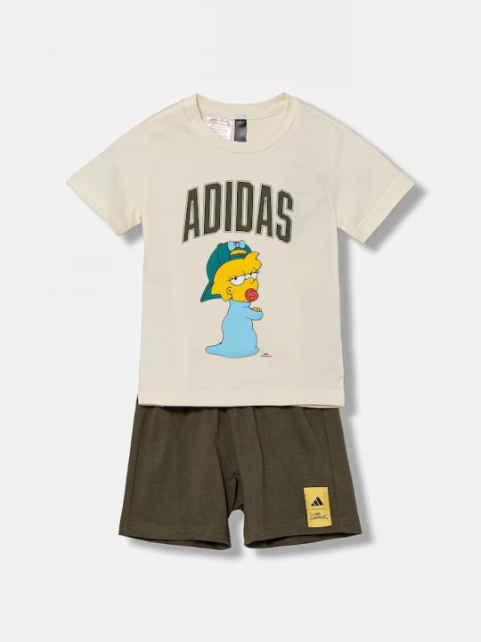 Obrázek produktu adidas Dětská bavlněná souprava zelená
