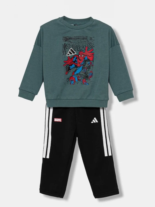 Obrázek produktu adidas Dětská tepláková souprava adidas Marvel tyrkysová