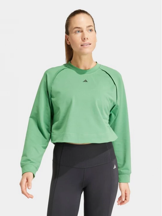 Obrázek produktu adidas Funkční mikina Power IT9198 Zelená Loose Fit