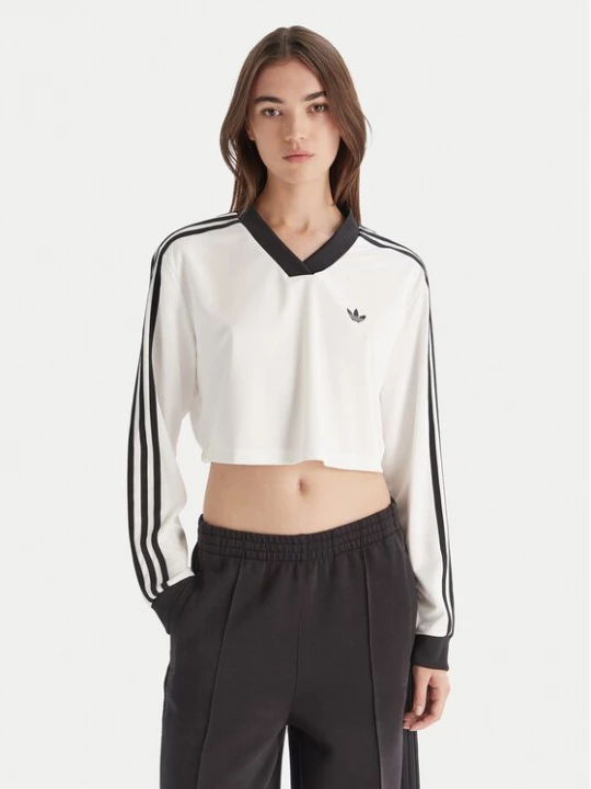 Obrázek produktu adidas Halenka adicolor Football Jacquard JV9740 Bílá Loose Fit