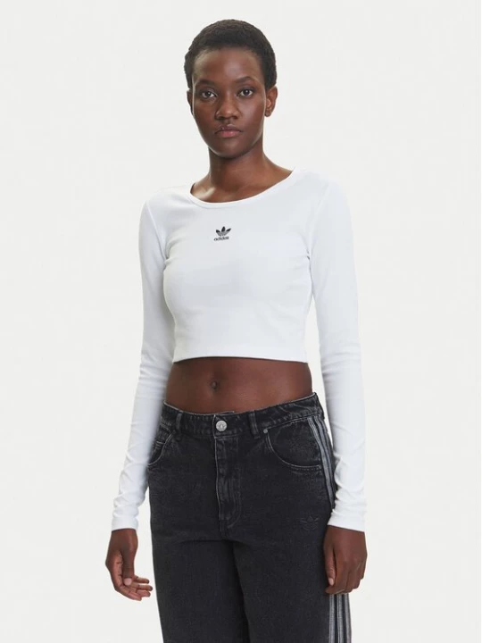 Obrázek produktu adidas Halenka Essentials Ribbed JC9011 Bílá Slim Fit