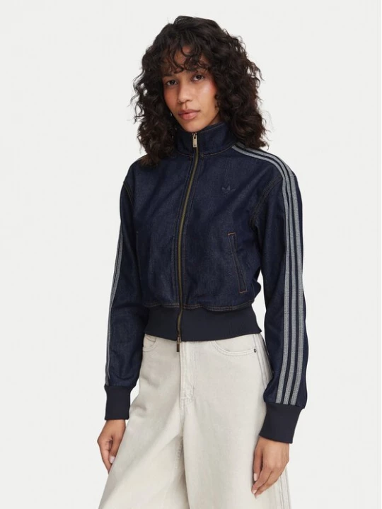 Obrázek produktu adidas Jeansová bunda Firebird KQ6491 Tmavomodrá Slim Fit