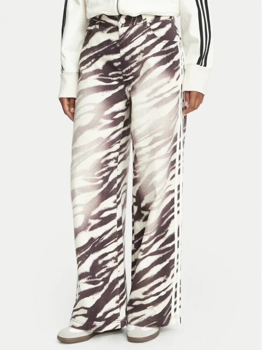 Obrázek produktu adidas Jeansy Adilenium Season 6 Zebra Print Wide Leg Denim LH1954 Hnědá Wide Leg