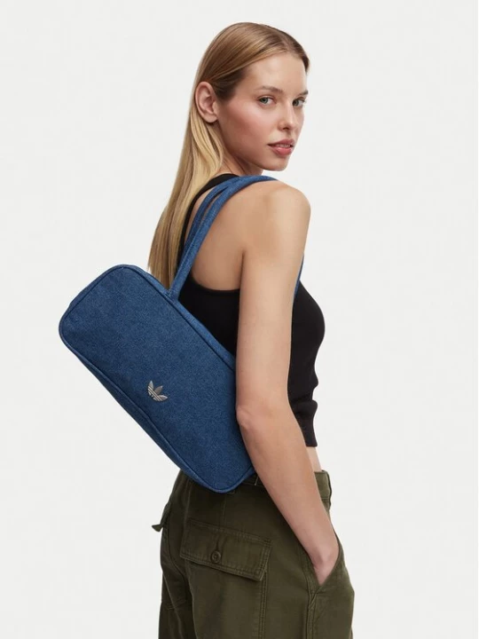 Obrázek produktu adidas Kabelka Adicolor Elongated Airliner Denim Bag KD7875 Modrá