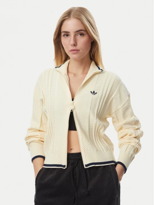 Obrázek produktu adidas Kardigan Cable Knit Firebird Track Top KR7047 Žlutá Regular Fit