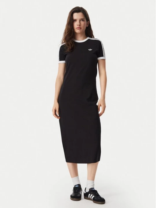 Obrázek produktu adidas Každodenní šaty 3 Stripes KD7978 Černá Slim Fit
