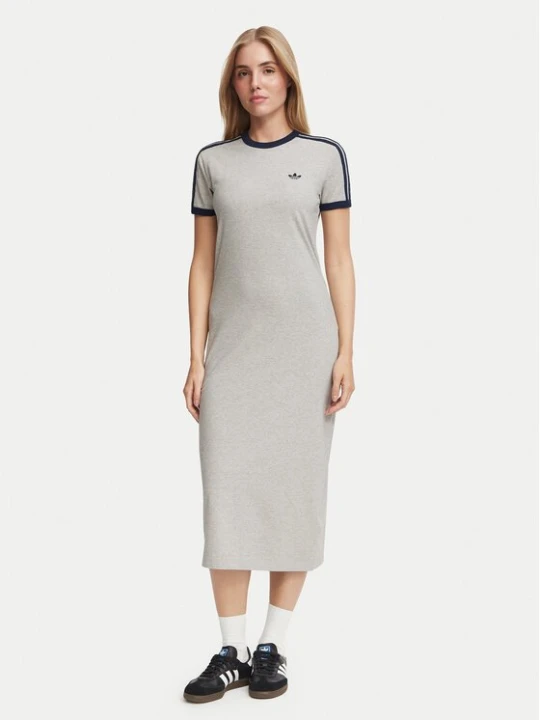 Obrázek produktu adidas Každodenní šaty 3 Stripes KS4764 Světle šedá Slim Fit