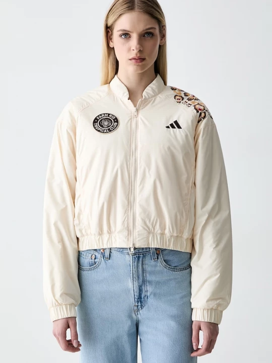 Obrázek produktu adidas krátká bunda dámská x Farm Rio béžová