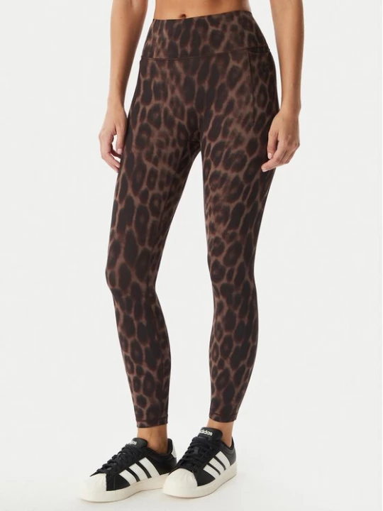 Obrázek produktu adidas Legíny Optime Power Leopard KF9094 Hnědá Slim Fit