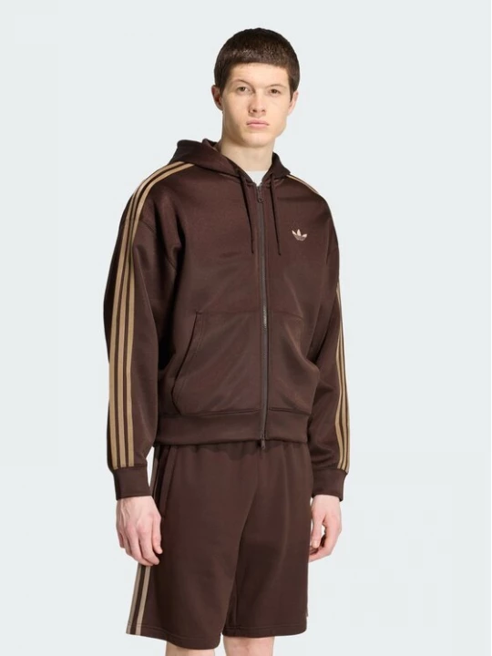 Obrázek produktu adidas Mikina adicolor Spacer KS7426 Tmavě hnědá Oversize
