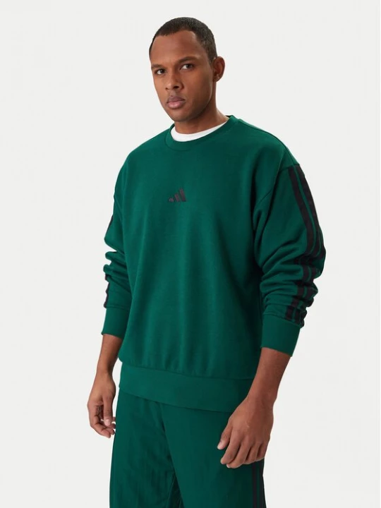Obrázek produktu adidas Mikina Essentials 3-Stripes JE6306 Zelená Regular Fit