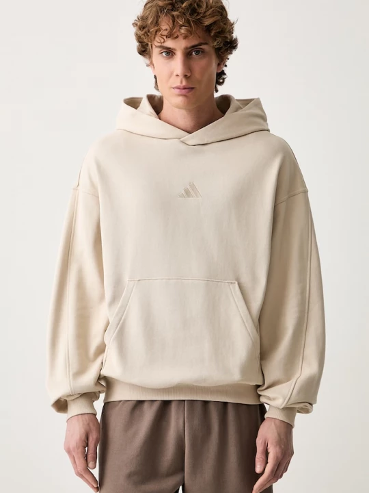 Obrázek produktu adidas mikina kapucí pánská bavlněná béžová