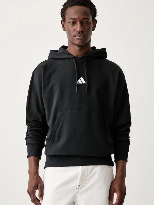 Obrázek produktu adidas mikina kapucí pánská bavlnou Feelcozy černá