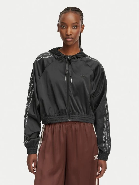 Obrázek produktu adidas Mikina Pearl Cropped KC7864 Černá Loose Fit